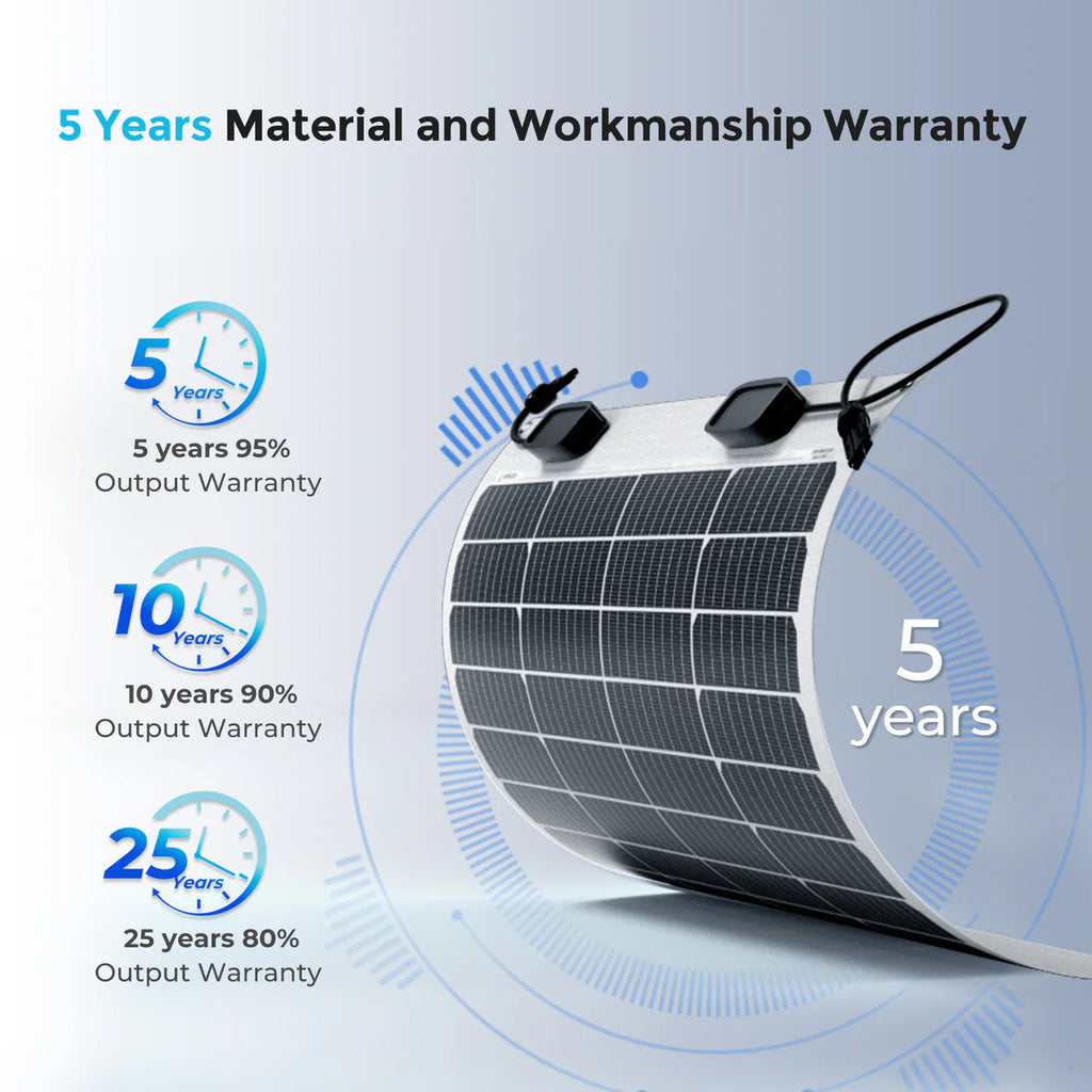 Flexible 50W 12V Monocrystalline Solar Panel